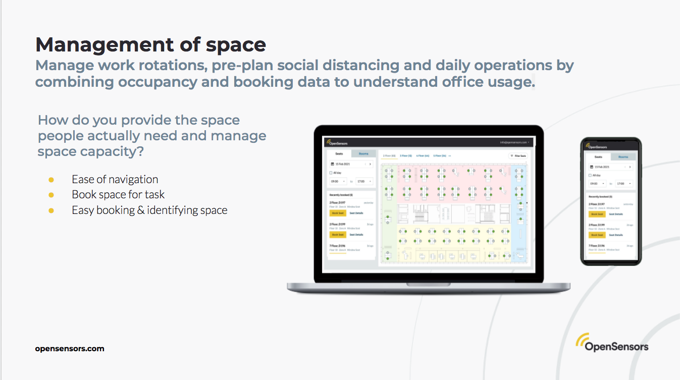 OpenSensors - booking data