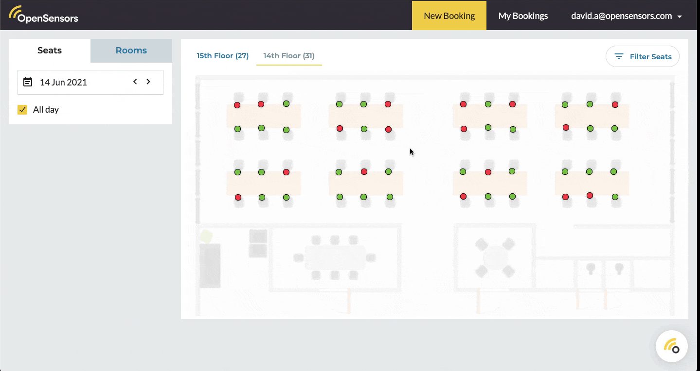OpenSensors - How to filter by departments