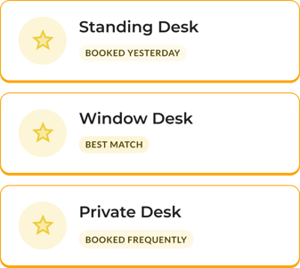OpenSensors - Booking card list