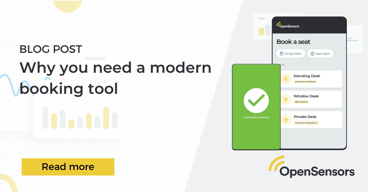 OpenSensors - Why you need a modern booking tool