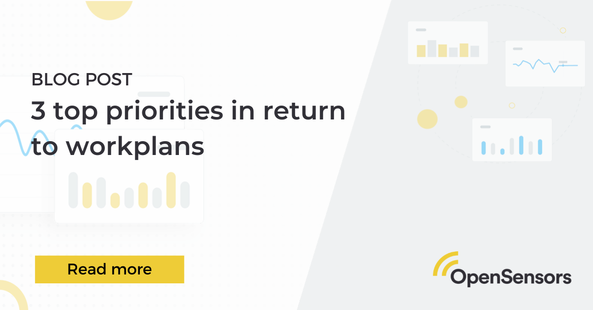 OpenSensors - Top 3 priorities in return to work plans